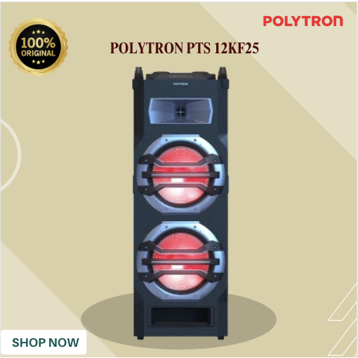 SPEAKER POLYTRON  PORTABLE PTS 12KF25 SPEAKER KARAOKE 12"/PTS12KF25/PTS-12-KF-25/PTS 12KF25/ORIGINAL