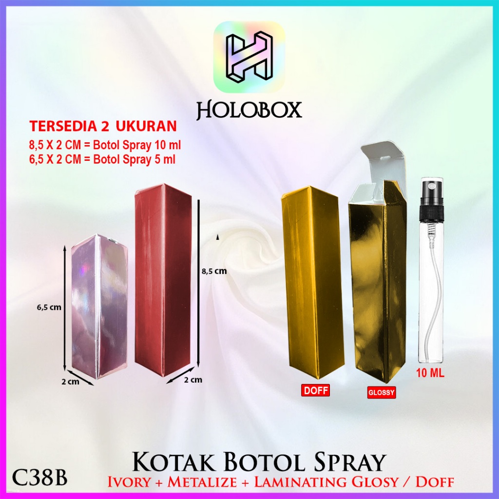 

Kotak Botol Spray 10 ml & 5 ml - Box Botol perfume kecil - Dus Botol Kecil - C38B