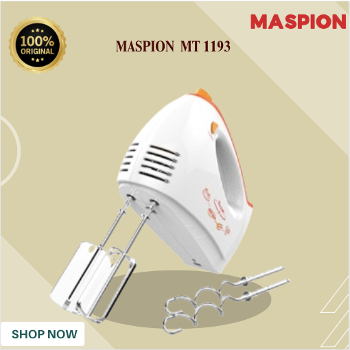 HAND MIXER MASPION  MT 1193 MIXER PENGADUK KUE//MT-1193/MT1193/MT 1193/MASPION HAND MIXER ORIGINAL