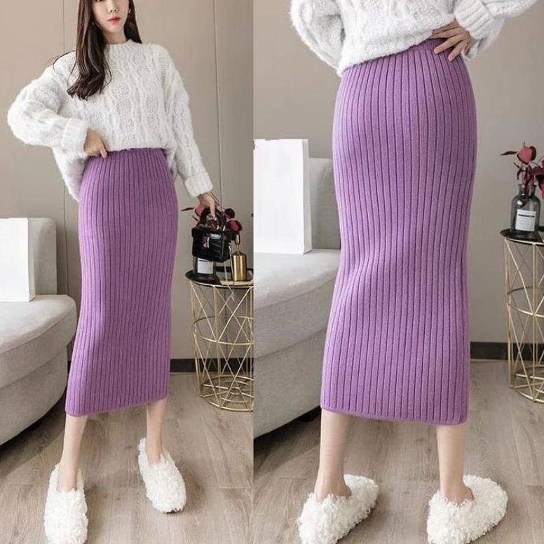 ART W39X ROK RAJUT ROK SPAN RAJUT ROK SPAN RAJUT PREMIUM  ROK KNIT  ROK SPAN ROK SPAN HITAM ROK SPAN