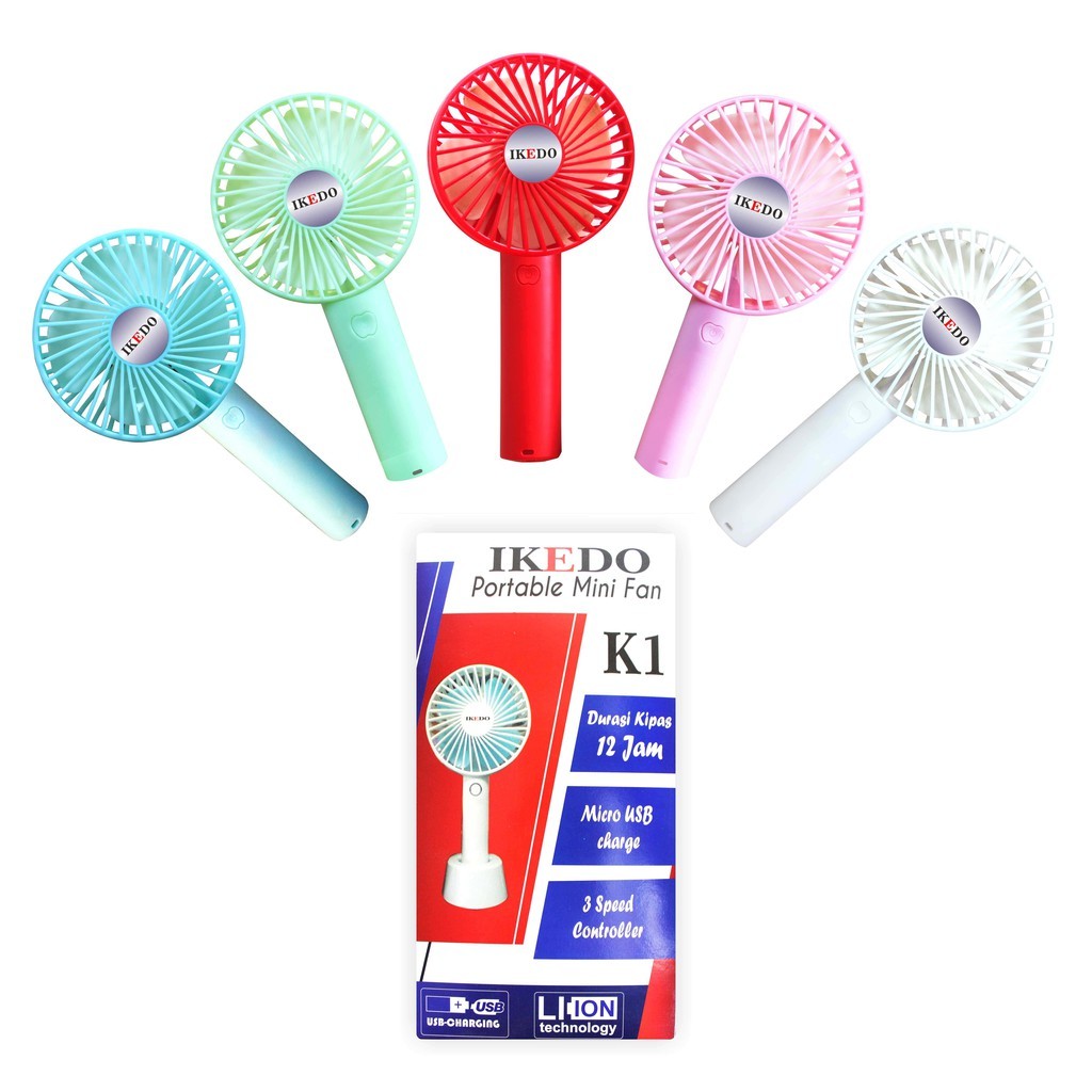 KIPAS ANGIN PORTABLE MINI / IKEDO