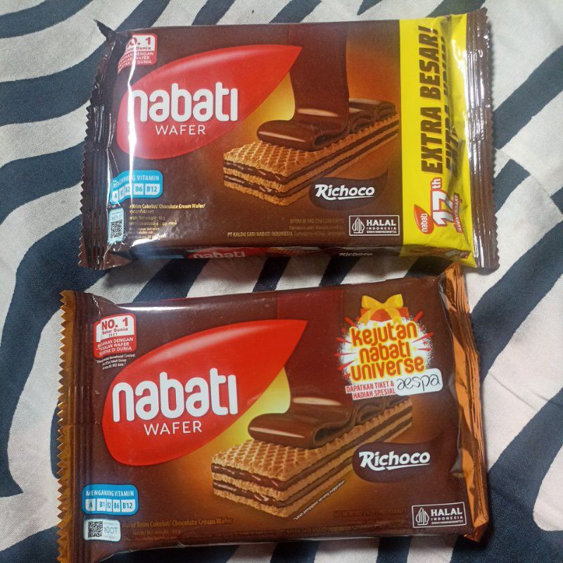 

Nabati Wafer Richeese Richoco Keju Coklat 50gr