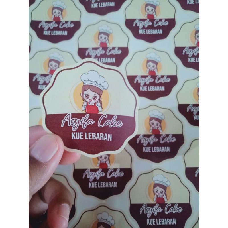 

Stiker Label Produk 5cm Custom