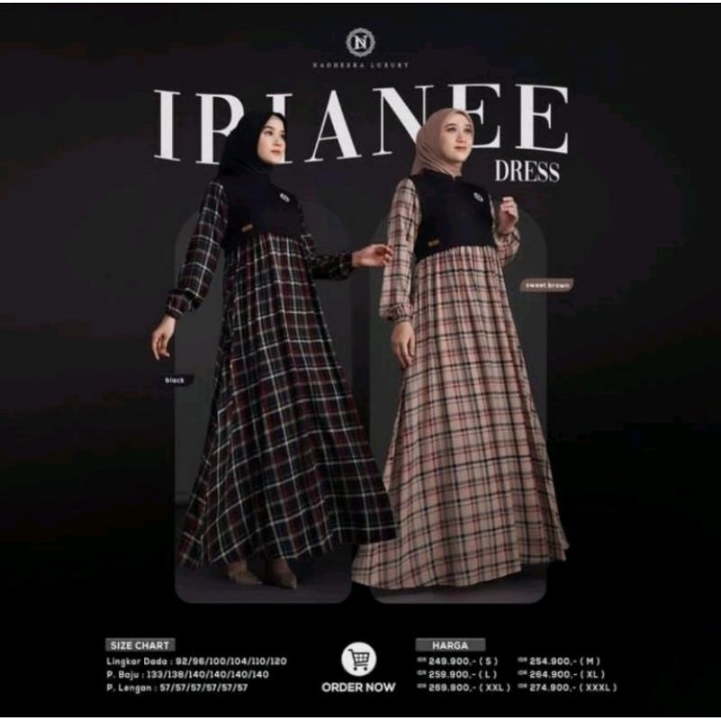 GAMIS NADHEERA LUXURY IRIANEE DRESS TERBARU 2024