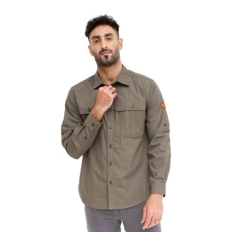 Kemeja Ambition Tropic Black borneo (Panjang)