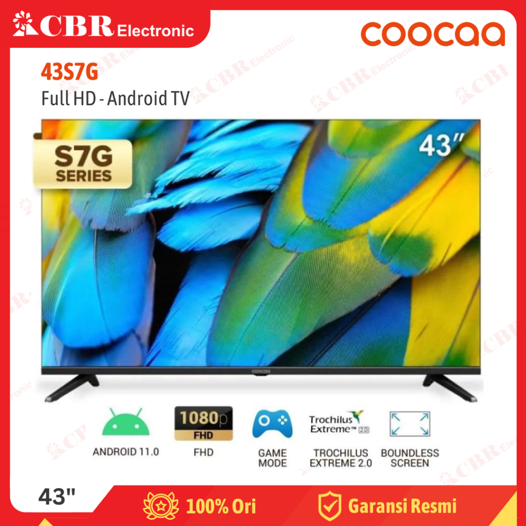 TV Coocaa 43 Inch LED 43S7G (FHD-Android TV)