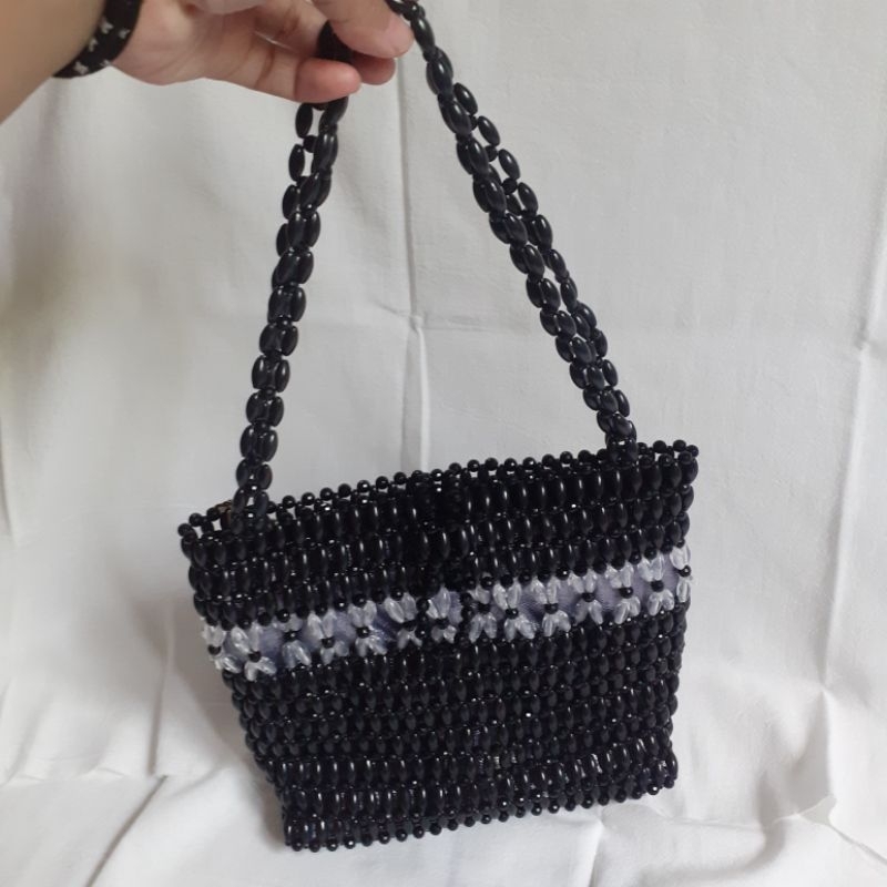 Tas Mote sudah di furing / Tas Mute / Tas Manik Manik / beaded bag / beaded bags / bead bag / beads 