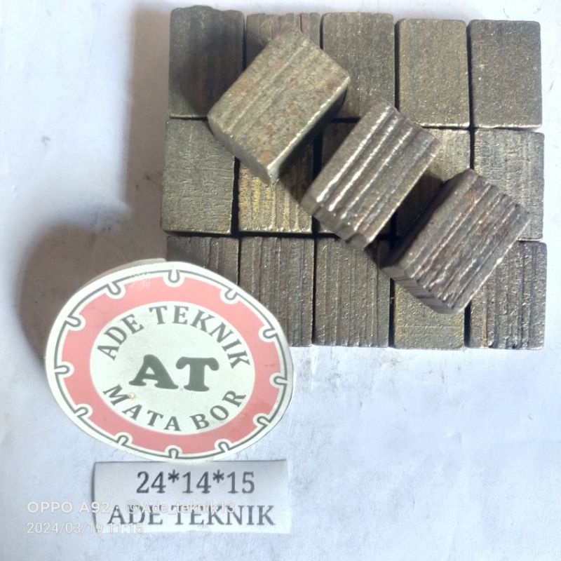 Diamond Segment M 14 mm mata bor coring mata bor sumur Mata diamond segment Segmen Mata Coring Diamo