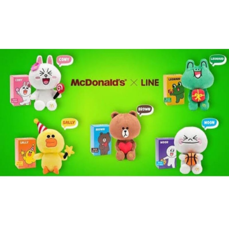 Boneka LINE mcd / boneka mini mcd seri LINE