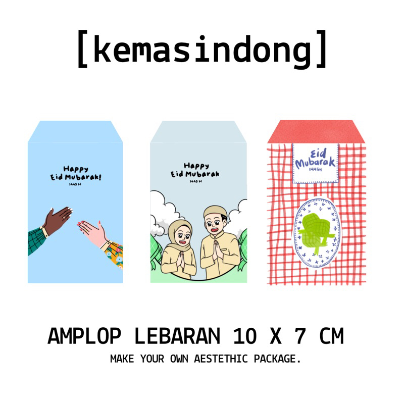 

KEMASINDONG AMPLOP LEBARAN 10x7 CM (ISI 10 PCS)