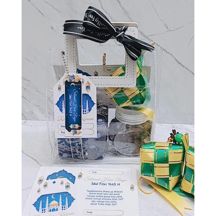 

HAMPERS LEBARAN IDUL FITRI 1445 H PARCEL LEBARAN BAG TRANSPARANT KUE LEBARAN GIFT LEBARAN