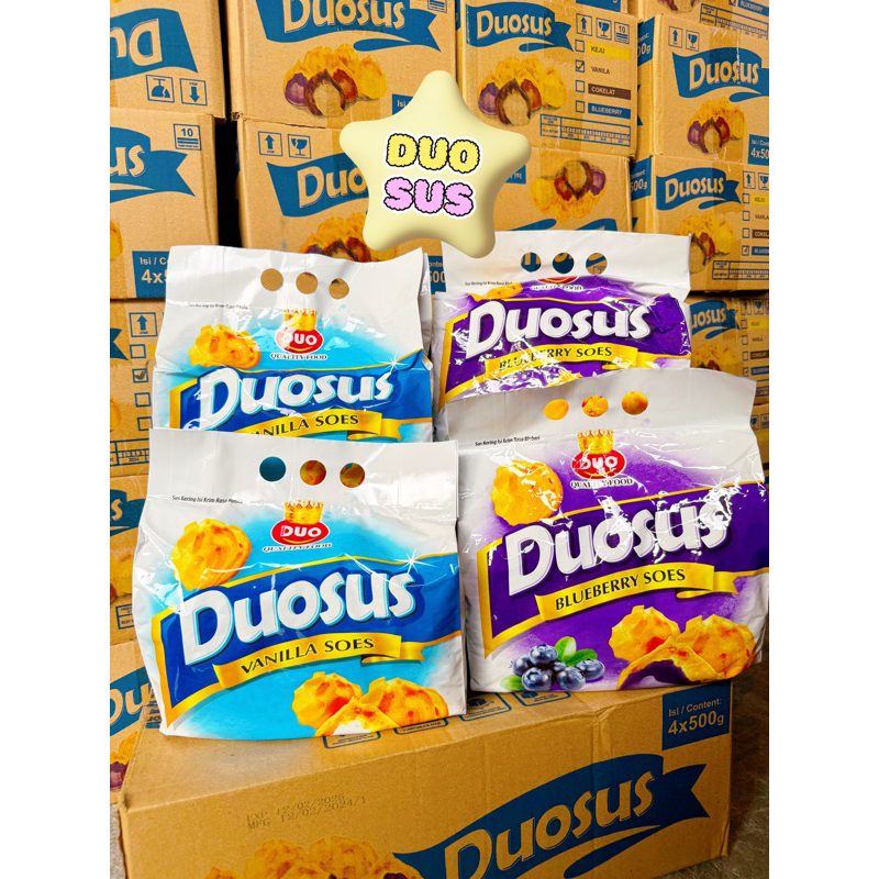 ❤️ GKJ STORE ❤️ DUOSUS VANILLA SOES - BLUEBERRY SOES 500gr