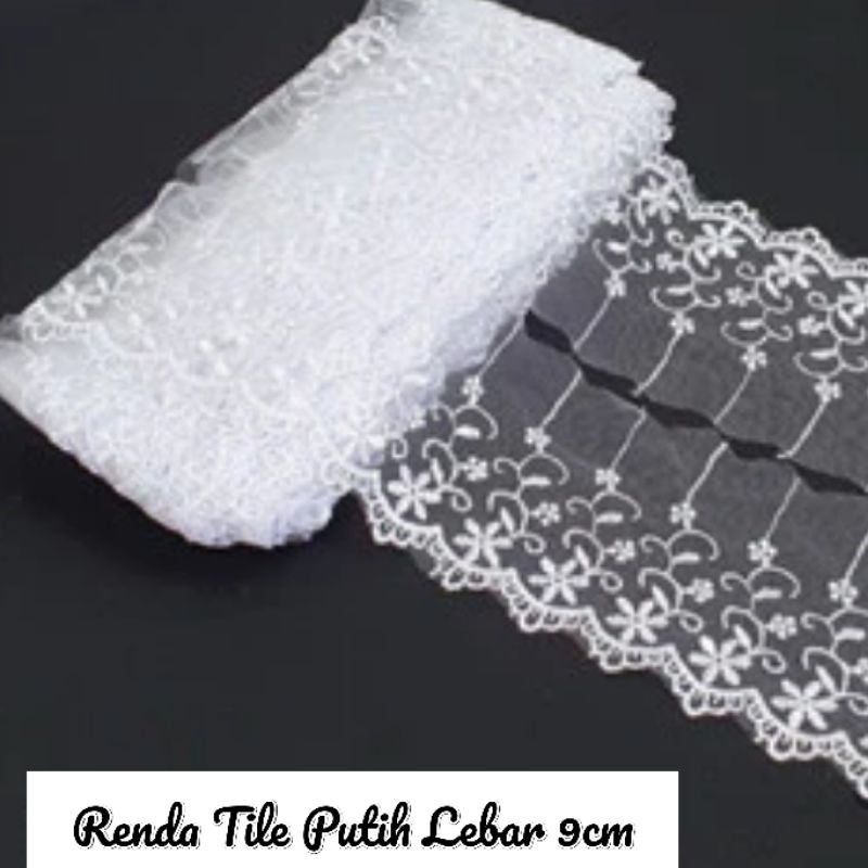 Renda Bordir Tile Pinggiran Dan Renda Kaca (MINIMAL ORDER 10K YA KAKAK, BOLEH CAMPUR DENGAN PRODUK L