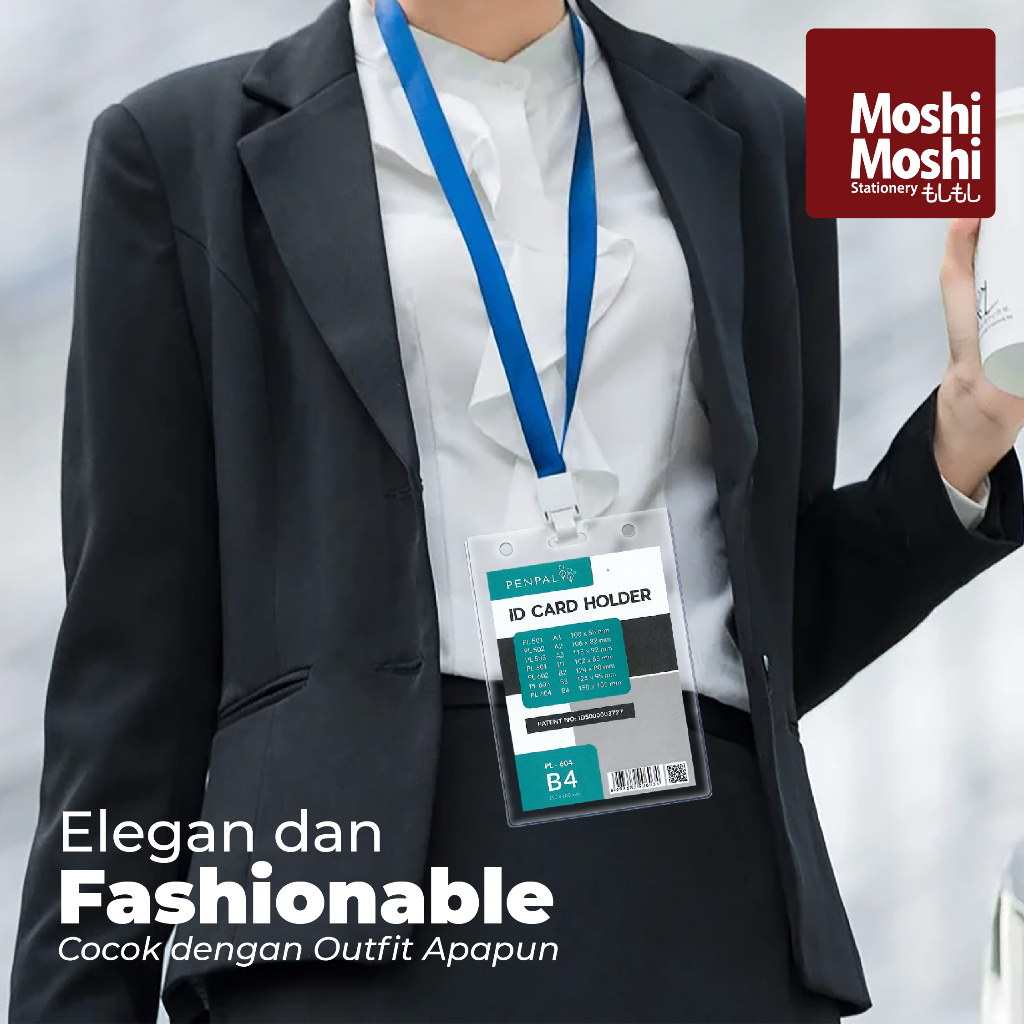 

20 PCS ID Card Holder B4 PVC Mika Transparan Tebal Name Tag Tanpa Tali RB9