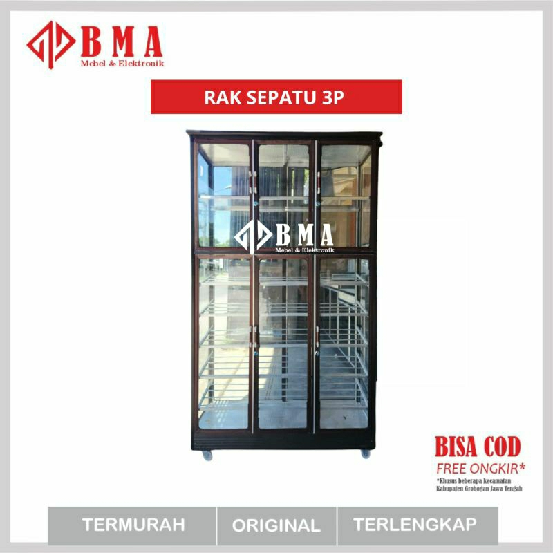 RAK SEPATU ALUMINIUM 6 RAK / RAK SEPATU ALUMINIUM 4 RAK