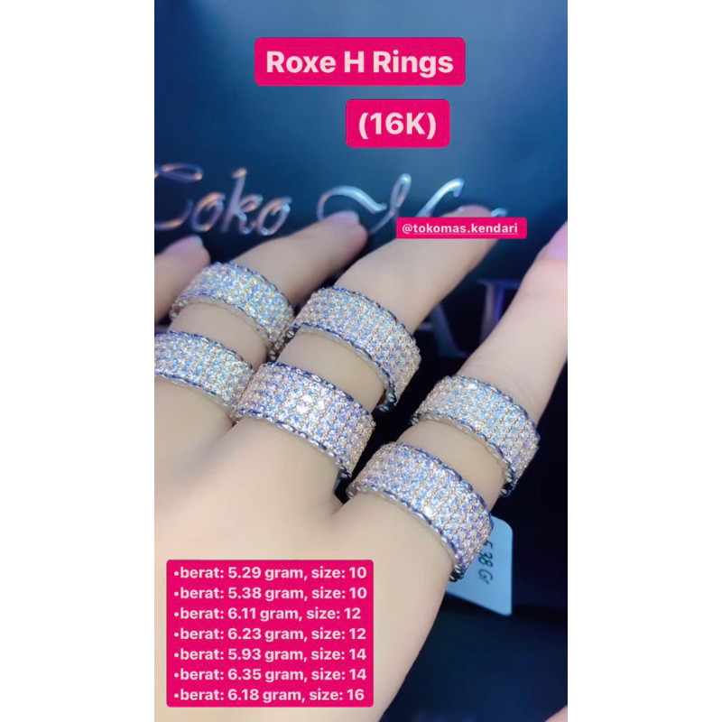 Cincin Roxe H white (16K)