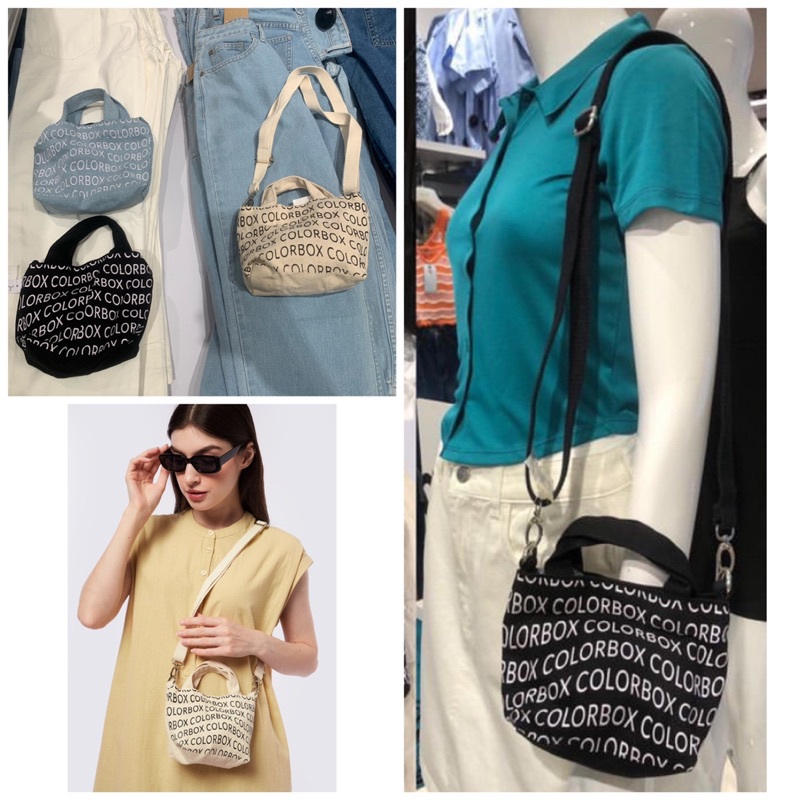 slingbag kanvas tas mini colorbox bestseller |jastip_titipoutfit