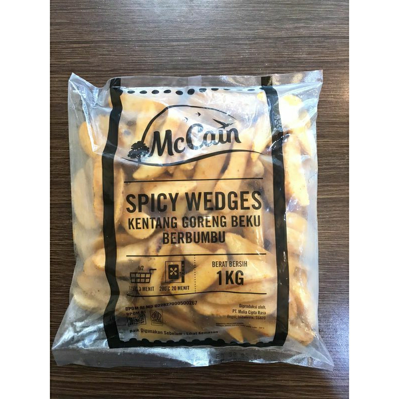 

Kentang bumbu Spicy wedges Mccain / potato wedges Mccain