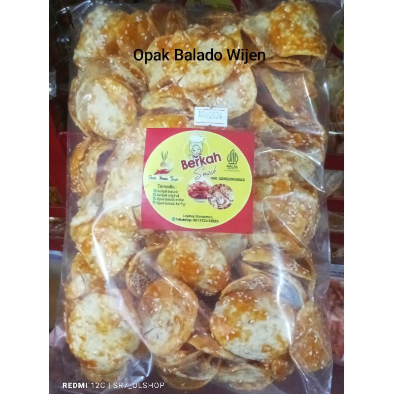 

Opak Balado Wijen/Bungkus 500gr