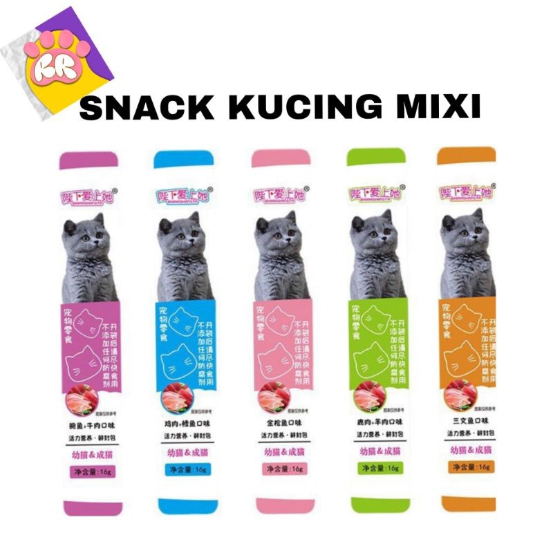 Snack Mixi Snack kucing cemilan liquid