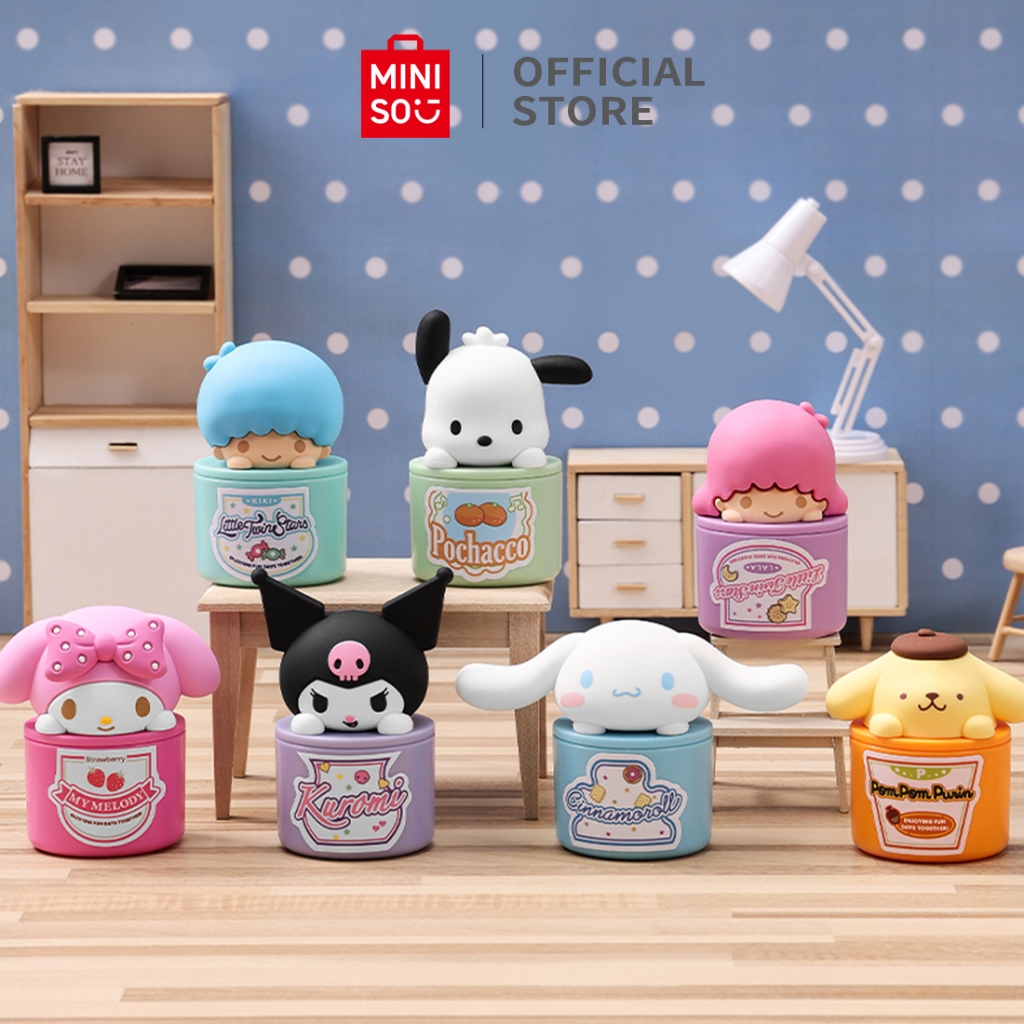 MINISO x Sanrio Blind Box Whole-Box Set 6pcs Ornamen Koleksi Lucu Kuromi Karakter