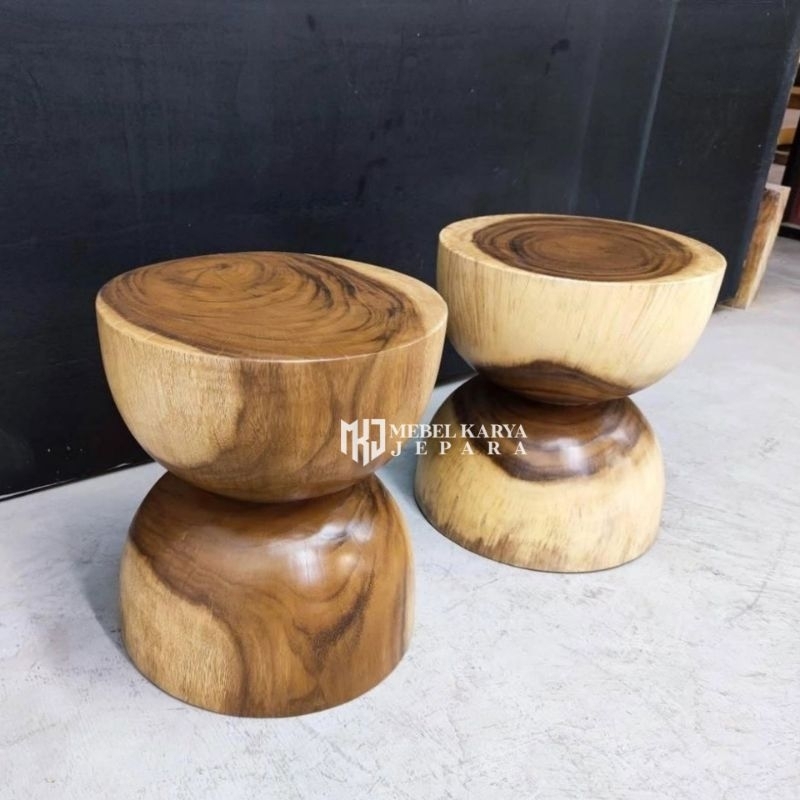Kursi Stool Kayu Trembesi Suar Solid