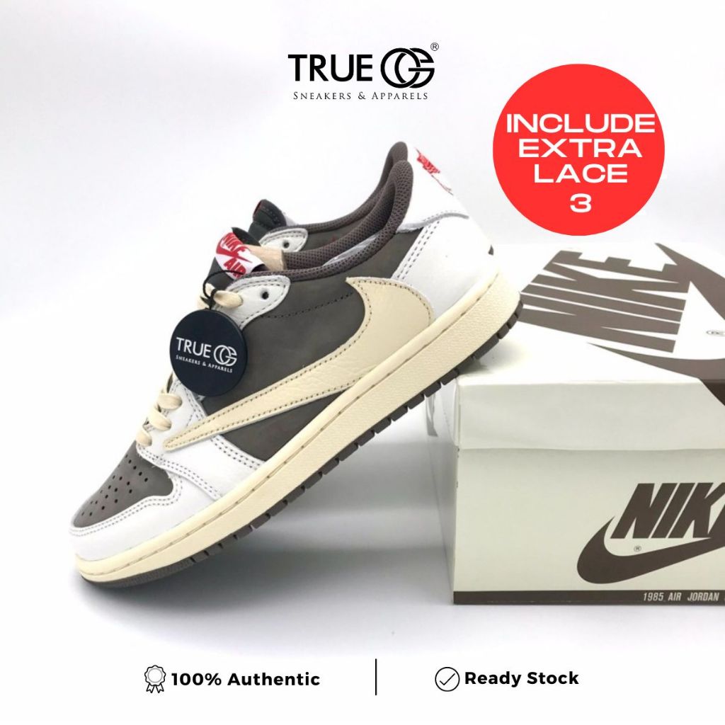 Air Jordan 1 Low Travis Scott Reverse Mocha Authentic