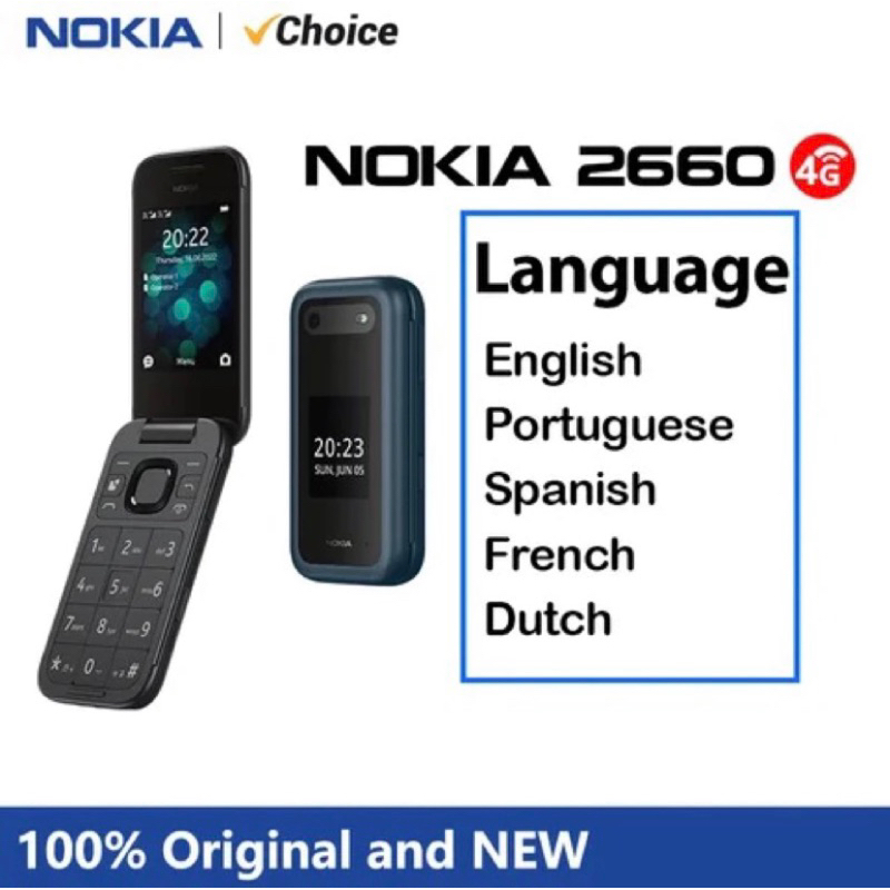 NOKIA 2660 FLIP DUAL SIM 2G GARANSI HP JADUL NOKIA JADUL LIPAT