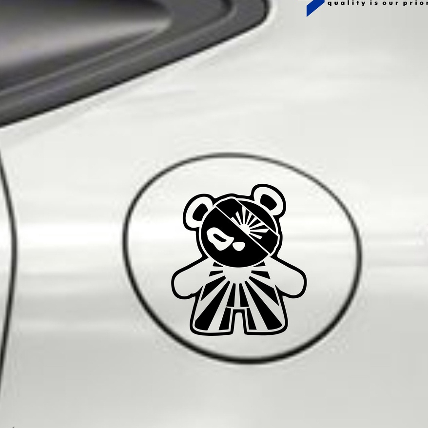 CUTTING STICKER MOBIL PANDA JDM STIKER TANGKI MOBIL STIKER MOBIL KEREN