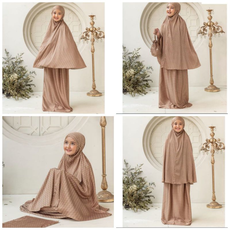 Heaven Lights Kids Arunika Series Amani Prayer Set [Mukena] size S