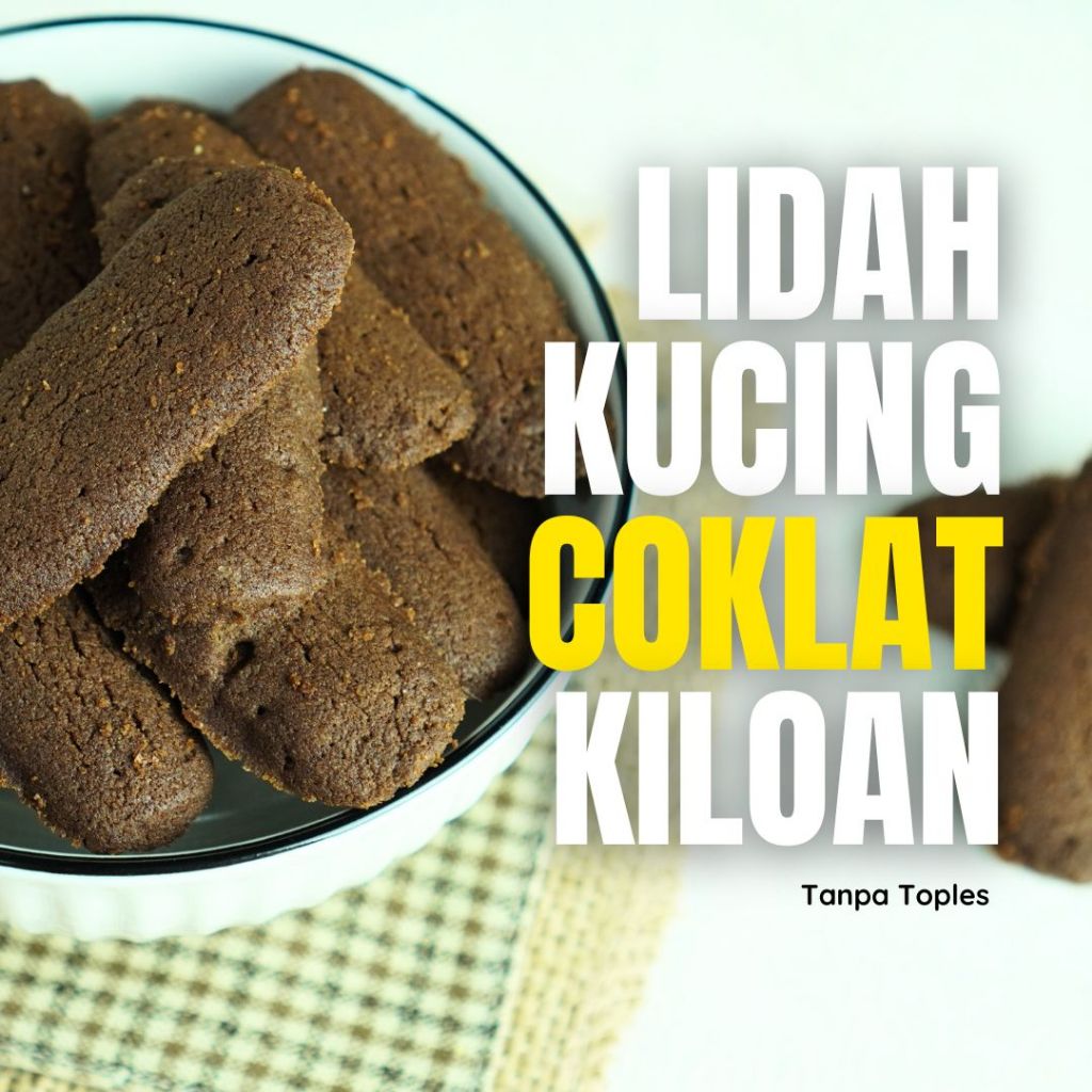 Kue Lidah Kucing Coklat Kiloan Per 1 Kg | Kue Lebaran | Kue Kering | Cookies