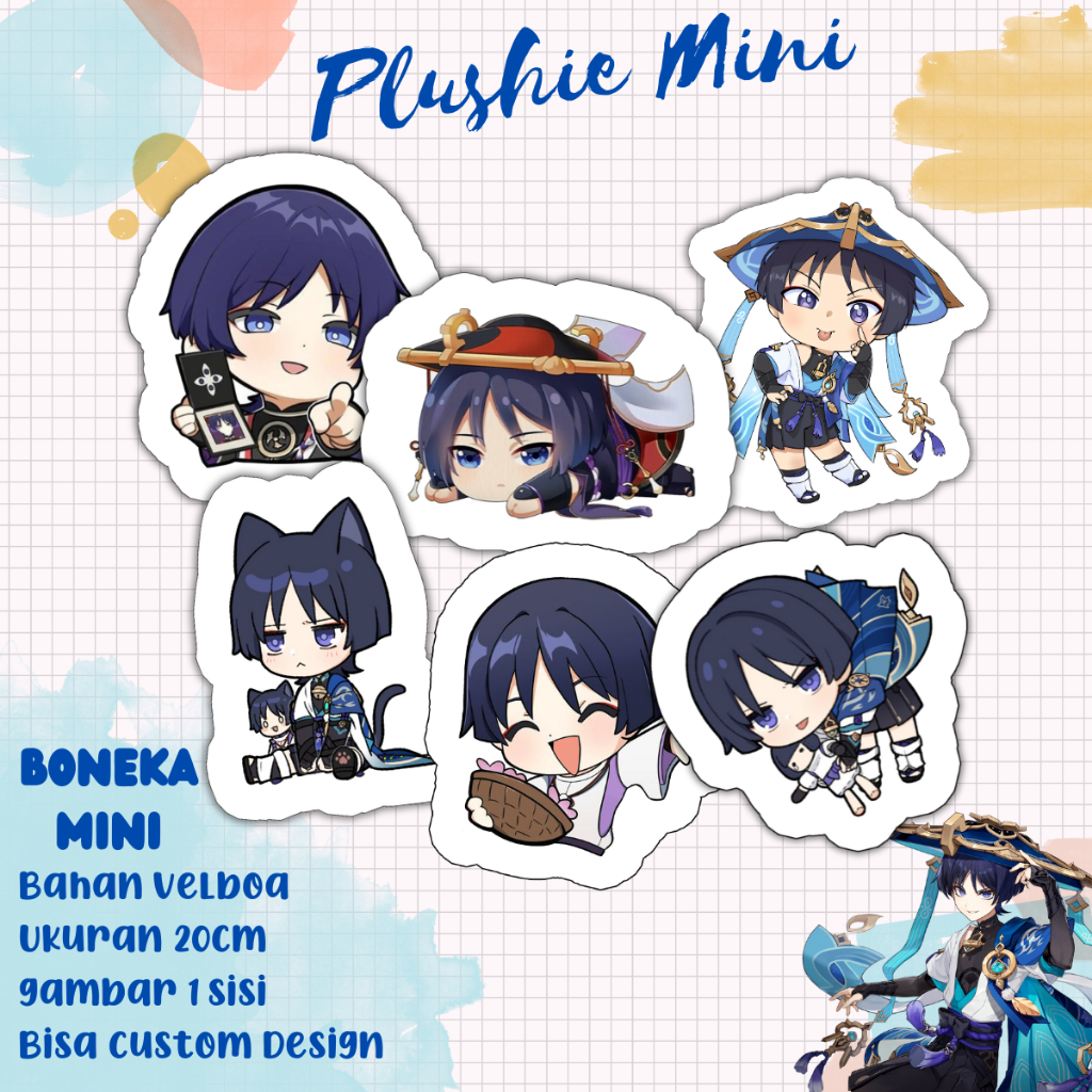 Boneka plushie mini GENSHIN IMPACT wanderer scaramouche