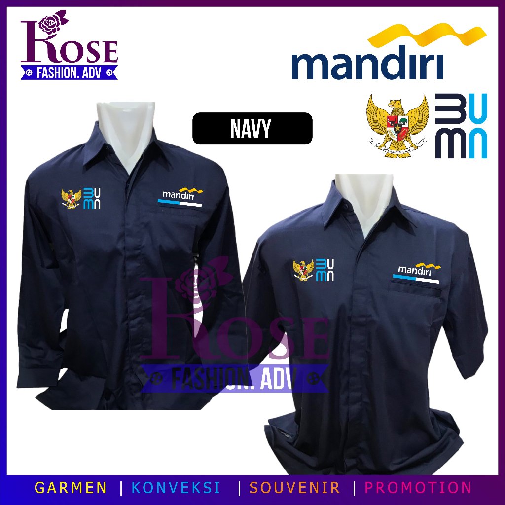 kemeja BUMN mandiri kemeja Bank mandiri baju Bank mandiri seragam bank mandiri Pdh Bank mandiri baju