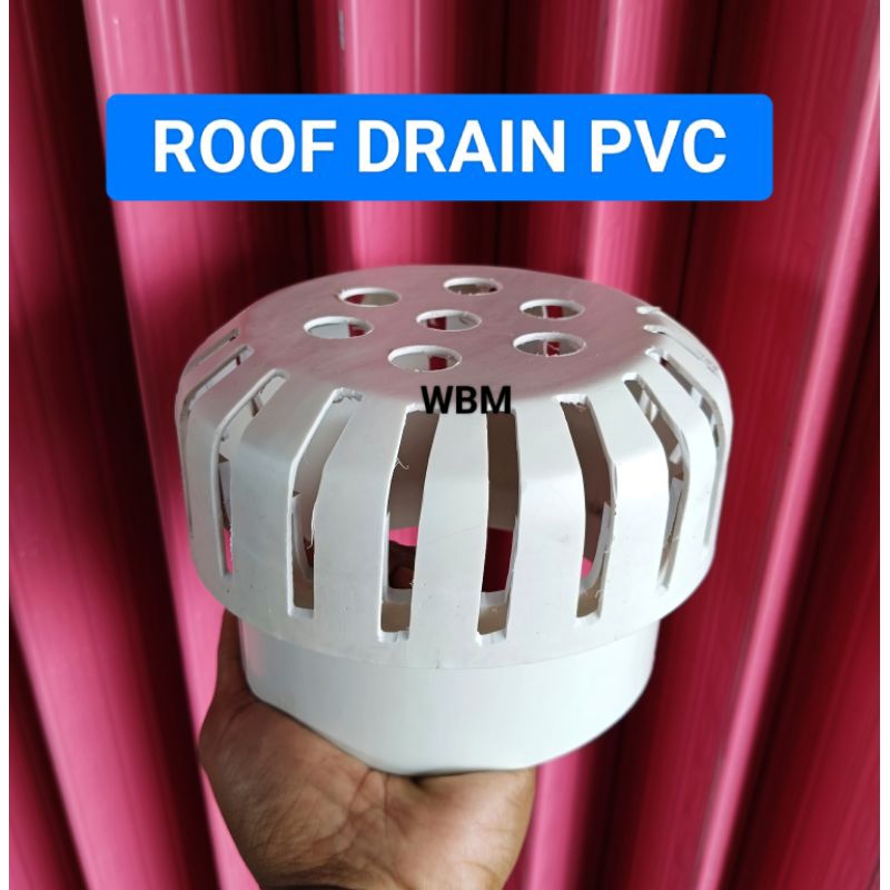 Roof Drain pvc 5" inchi saringan talang 5 inchi