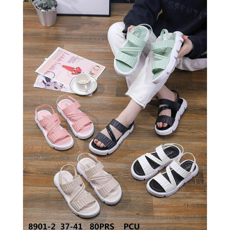 Sendal LANCOME Jelly tali wanita Dewasa terbaru