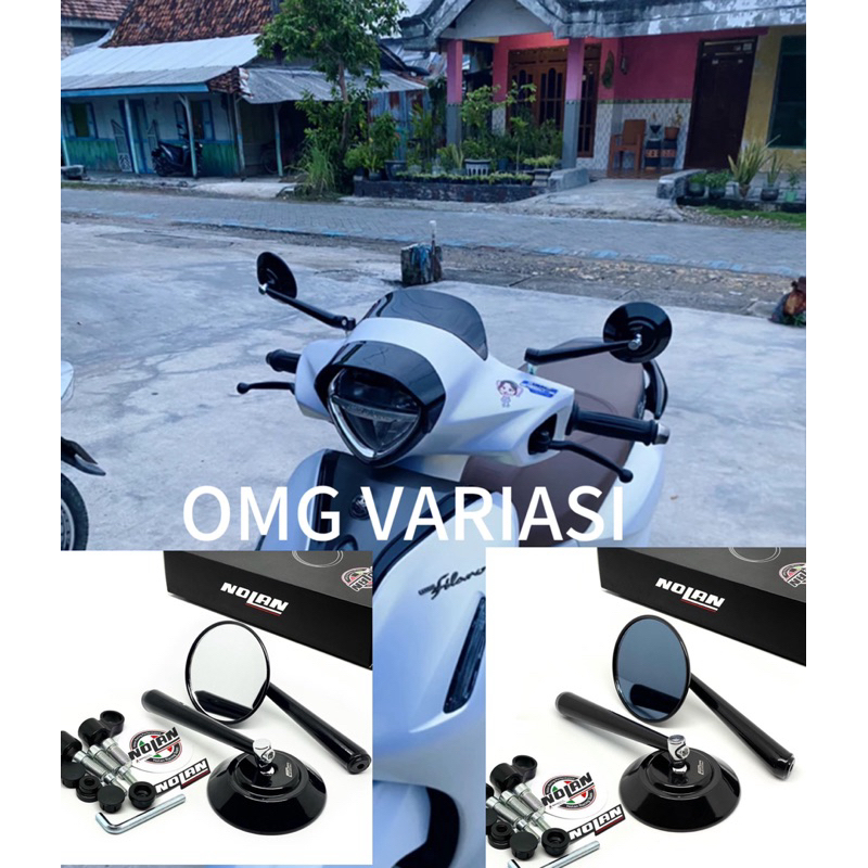 Spion Bulat classic spion motor clasik Spion Jokowi Style Rear Mirror NOLAN High Quality Original It