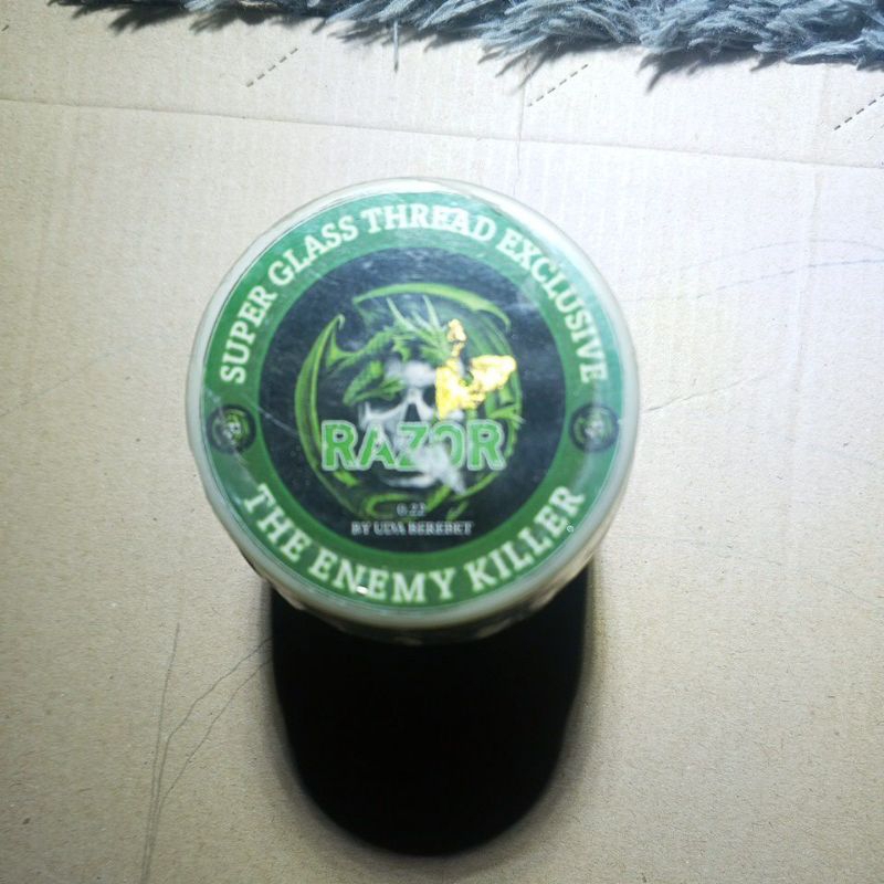 Gelasan razor label hijau/benang layangan