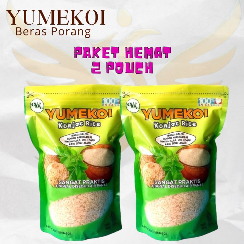 

Beras Porang Yumekoi Paket 2 pouch x 900gr