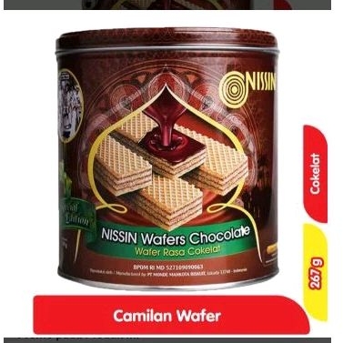 

Nissin wafer kaleng 267g / wafer coklat Nissin 267g / coklat wafer kaleng