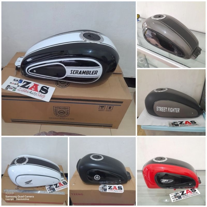 Tangki Rep Ducati Scrambler Tutup Tangki Ninja for Tiger Megapro GL Scorpio Byson Pulsar Thunder dll