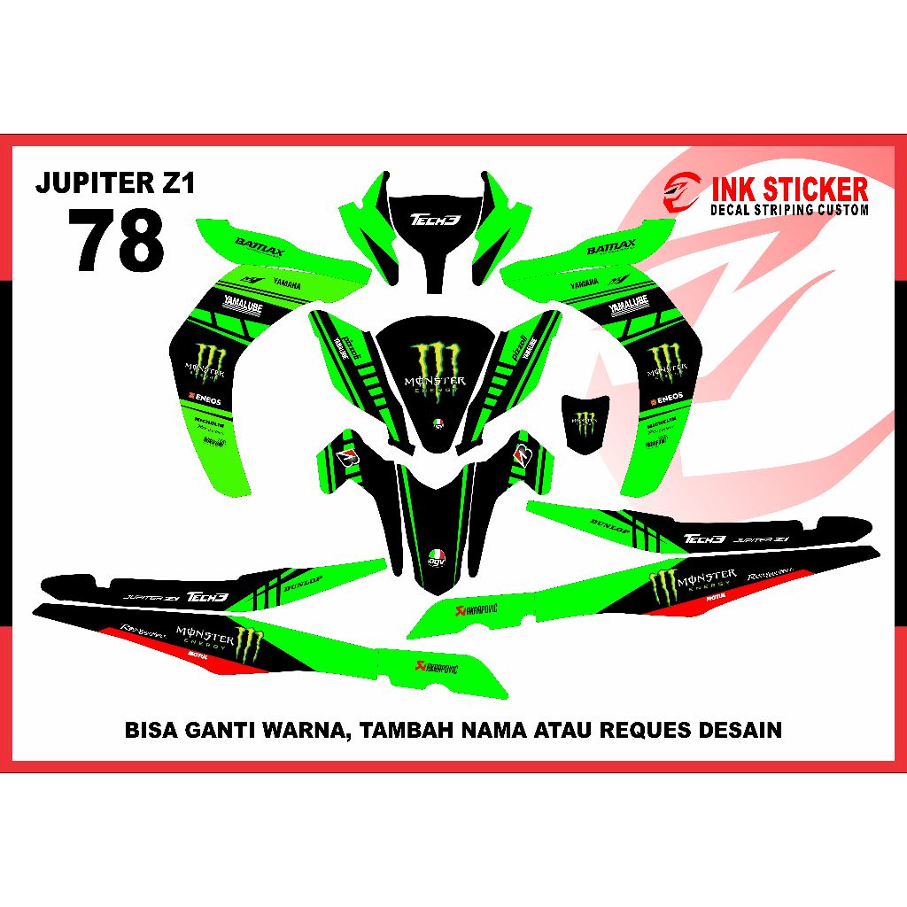 Sticker Decal Jupiter Z1 78 Fullbody