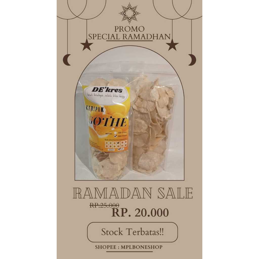 

keripik gothe maknyus 200gram