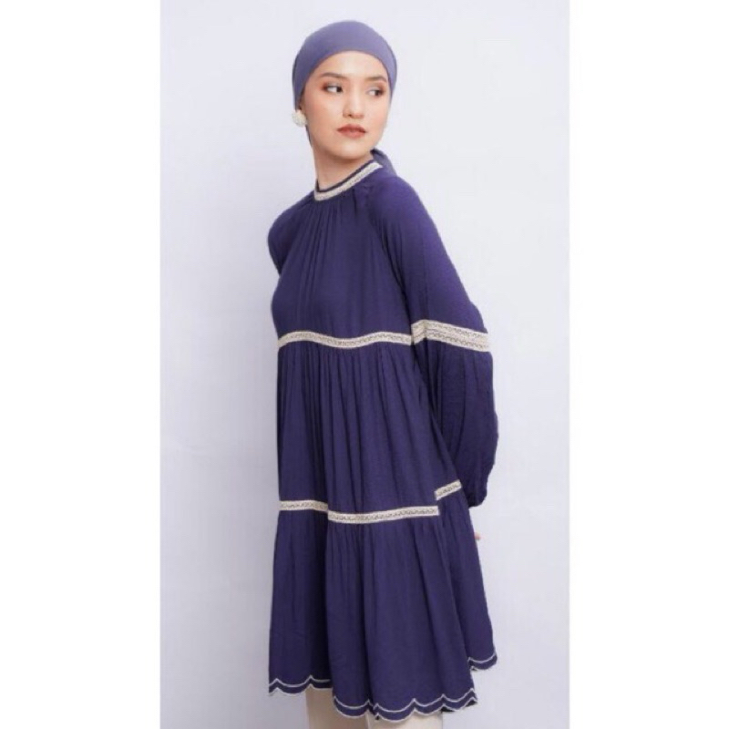 Layla Tunic Navy Aleza Label
