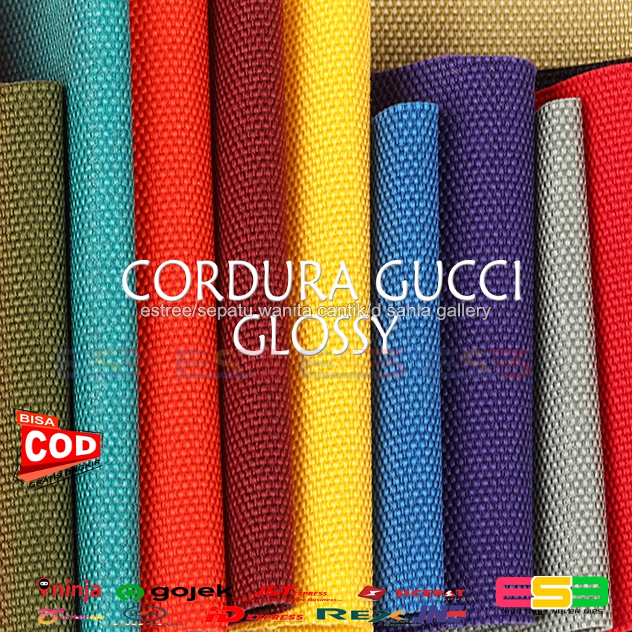 Kain Bahan cordura Guci Gucci waterproof meteran Bahan tas Polos Motif / Kain Cordura Cordurai 600d 