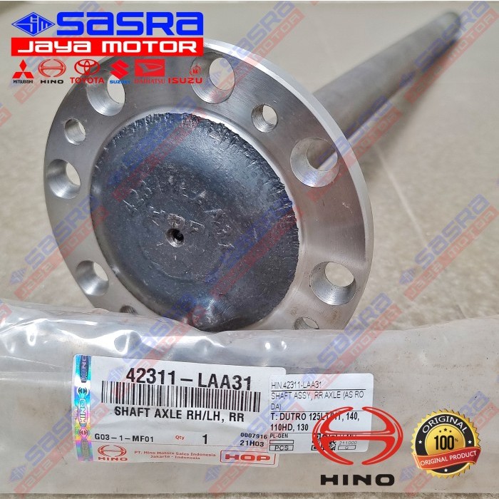 As Roda/Rear Axle Shaft ORI DUTRO ALL | DYNA HD/MD/LD/SD/HT/LT/ST HINO GENUINE PARTS HOP HIN.42311-L