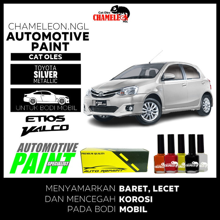 Cat Oles Toyota Etios Valco Silver Metallic Automotive Paint CHAMELEON NGL