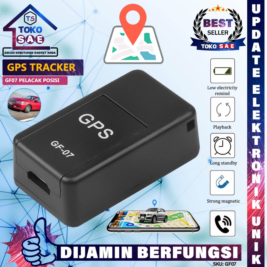 AIG GPS Tracker Mini GF07 Pelacak Monitoring Lokasi Dan Rekam Suara Real Time Kendali Jarak Jauh GPS