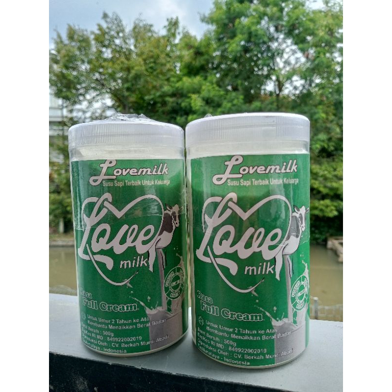 

LOVEMILK ORIGINAL Susu Sapi Bubuk Murni 500gr Susu Gemuk / Susu Diet KUALITAS LEBIH BAIK DR osamilk