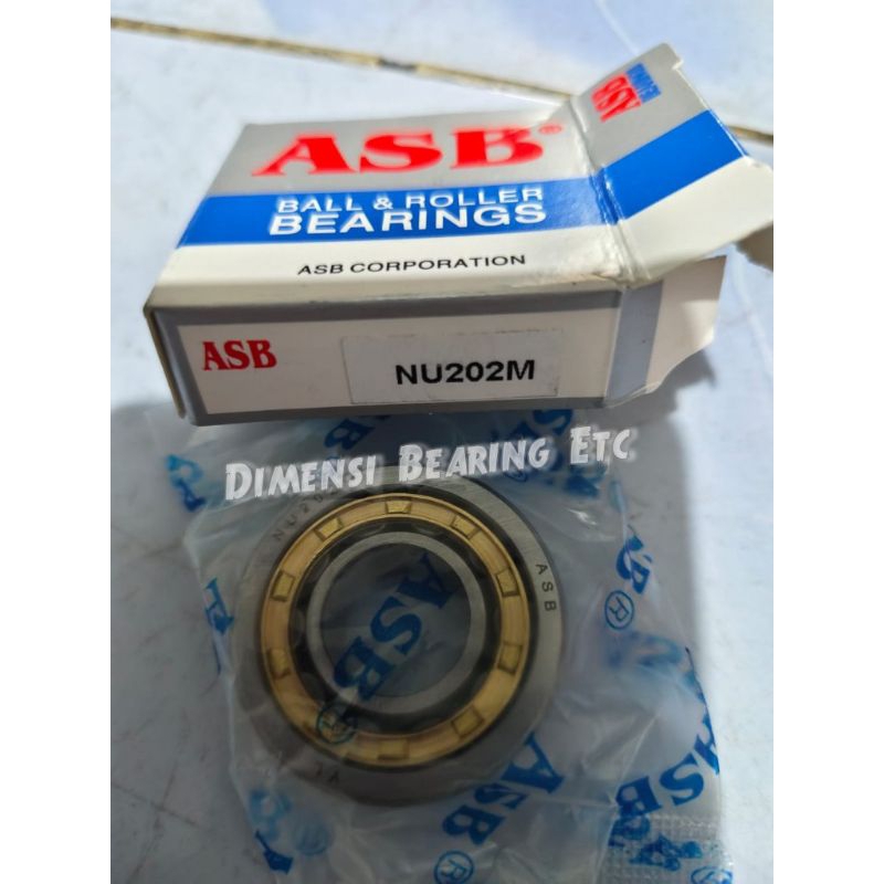 CYLINDRICAL ROLLER BEARING NU 202 M ASB / NU202M ASB