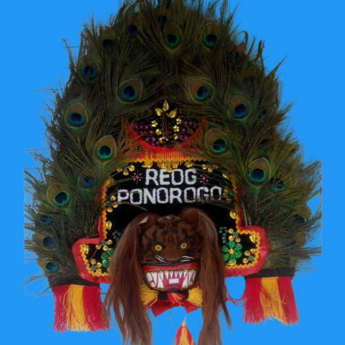 REOG MINI HIASAN MAINAN ANAK 60CM / REYOG / PONOROGO / ASLI / GANONG / JARANAN